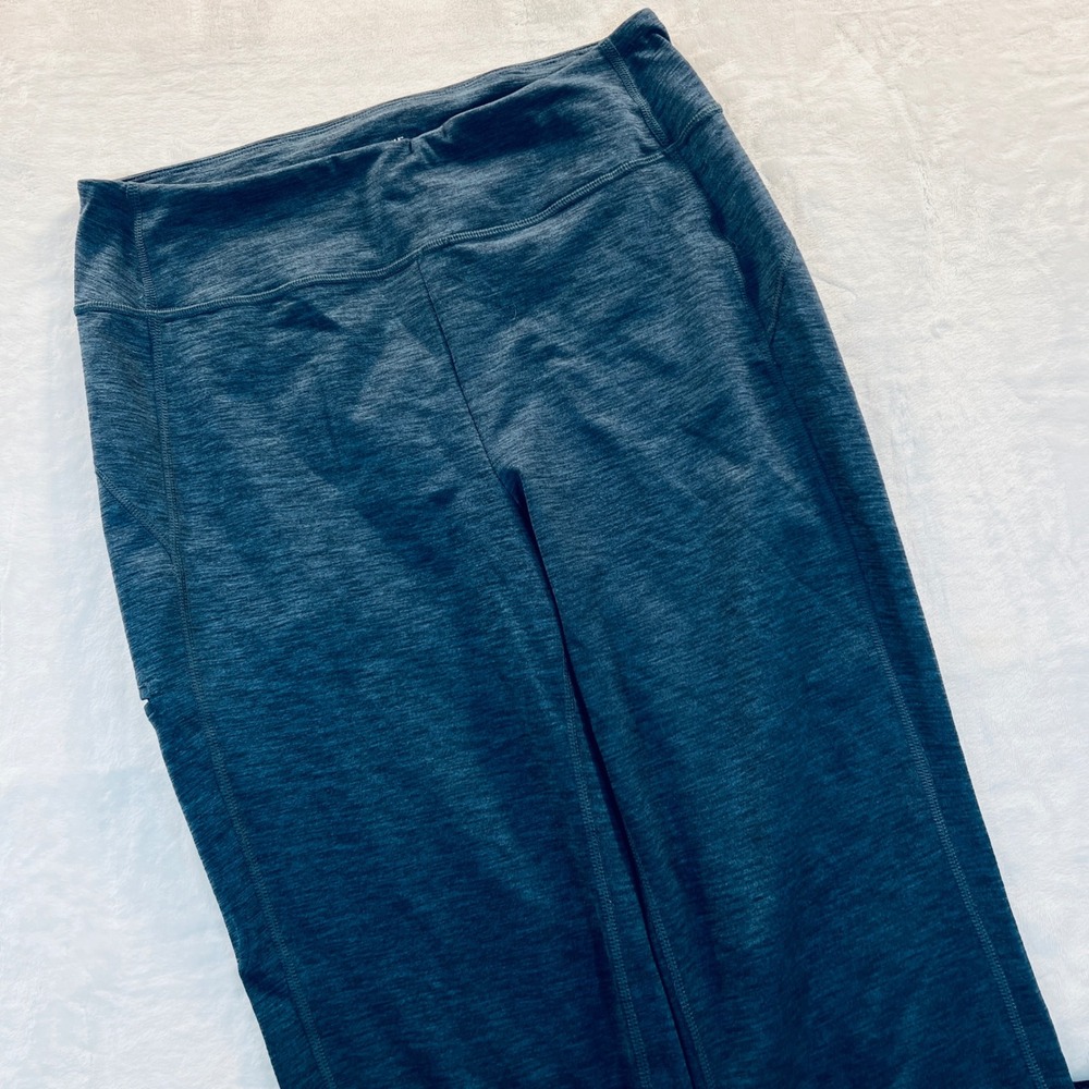 Duluth Trading Co Noga Classic Pants Blue Heathered Straight Leg Small 33 15771